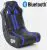 24Designs Racestoel Gamestoel Monaco – Bluetooth & Speakers – Zwart / Blauw
