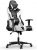 Bobby’s Racing Gamingstoel – Bureaustoel – Leunstoel – PC Stoel – Hoogte Verstelbaar – Ergonomische Stoel – Draaibare Stoel – Luxe – Zwart – Wit