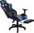Geepro Gaming-stoel – Ergonomische Gamerstoel-Rugleuning Kantelbaar 150°-in Hoogte Verstelbaar, 360 ° Draaibaar, Verstelbaar lendenkussen- Zwart Blauw