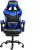 Insma IS-GC1 Gaming Racing Stoel – Bureaustoel – met Kussen Voetsteun – Blauw