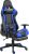 vidaXL Gamestoel draaibaar met voetensteun PVC blauw